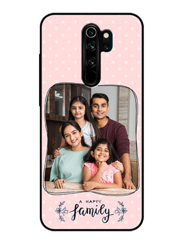 Custom Redmi Note 8 Pro Custom Glass Phone Case  - Family with Dots Design