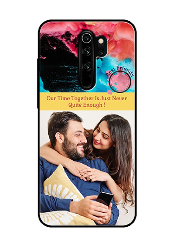 Redmi Note 8 Pro Custom Glass Mobile Case  - Quote with Acrylic Painting Design