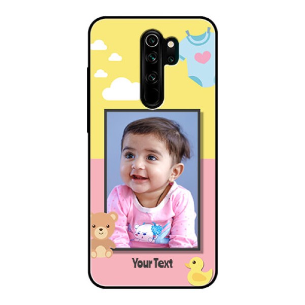 Redmi Note 8 Pro Photo Printing on Glass Case  - Kids 2 Color Design
