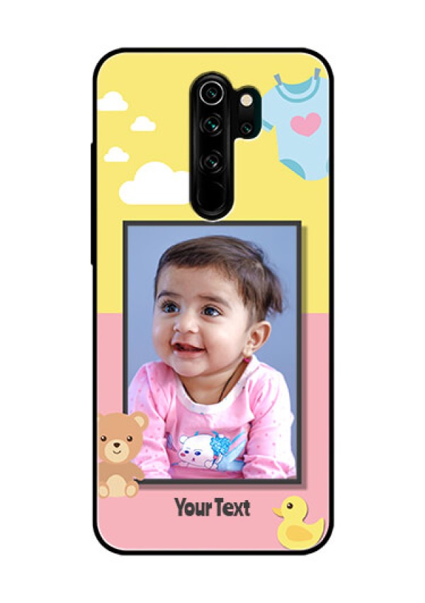 Redmi Note 8 Pro Photo Printing on Glass Case  - Kids 2 Color Design