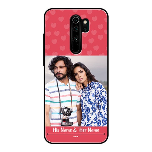 Redmi Note 8 Pro Photo Printing on Glass Case  - Simple Love Design