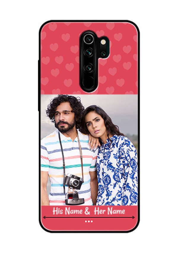 Redmi Note 8 Pro Photo Printing on Glass Case  - Simple Love Design