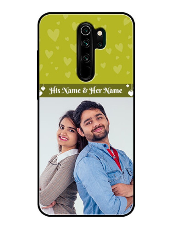 Custom Redmi Note 8 Pro Custom Glass Phone Case  - You & Me Heart Design