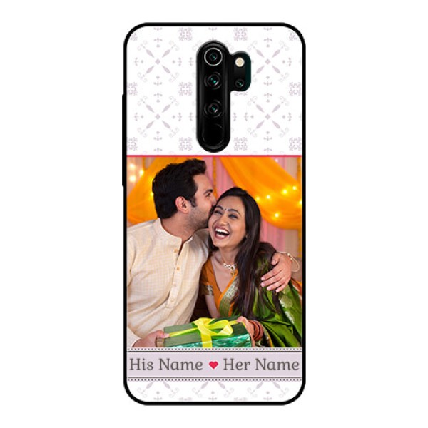 Redmi Note 8 Pro Custom Glass Mobile Case - with Photo and Ethnic Design Redmi Note 8 Pro Custom Glass Mobile Case - with Photo and Ethnic Design