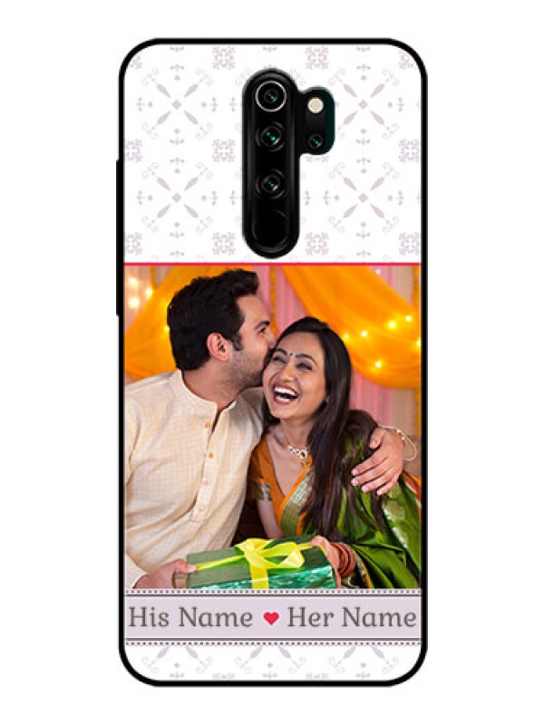 Custom Redmi Note 8 Pro Custom Glass Mobile Case  - with Photo and Ethnic Design