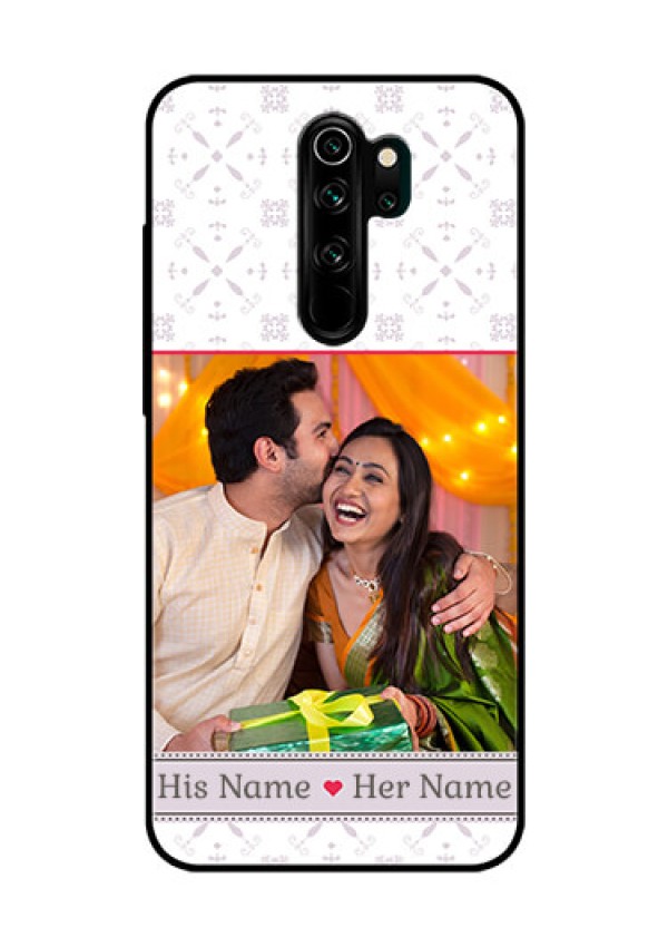 Redmi Note 8 Pro Custom Glass Mobile Case  - with Photo and Ethnic Design