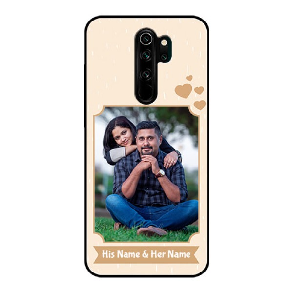 Redmi Note 8 Pro Custom Glass Phone Case - with confetti love design Redmi Note 8 Pro Custom Glass Phone Case - with confetti love design