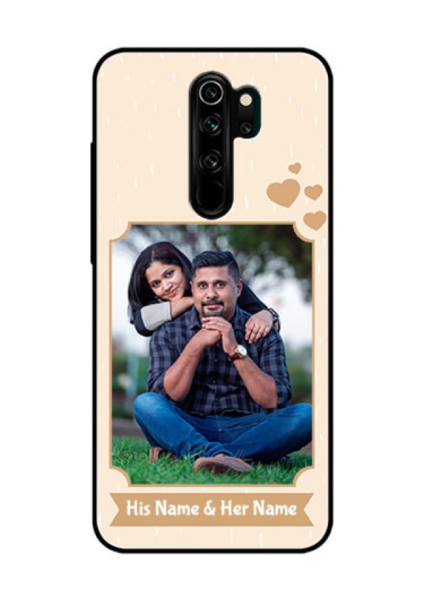 Redmi Note 8 Pro Custom Glass Phone Case  - with confetti love design 