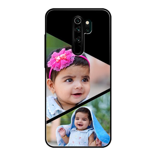 Redmi Note 8 Pro Custom Glass Phone Case  - Semi Cut Design