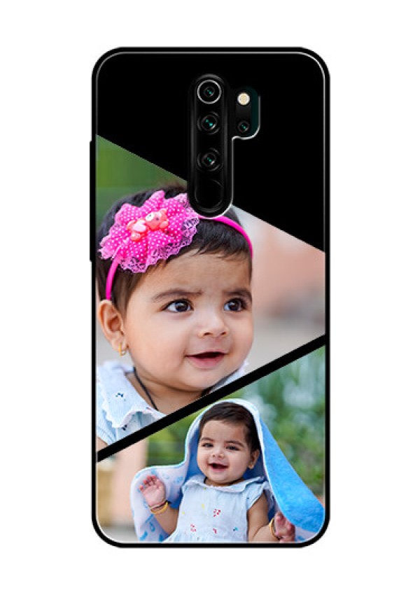 Redmi Note 8 Pro Custom Glass Phone Case  - Semi Cut Design