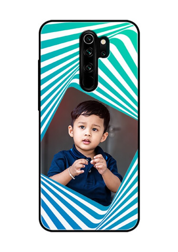 Redmi Note 8 Pro Personalized Glass Phone Case  - Abstract Spiral Design