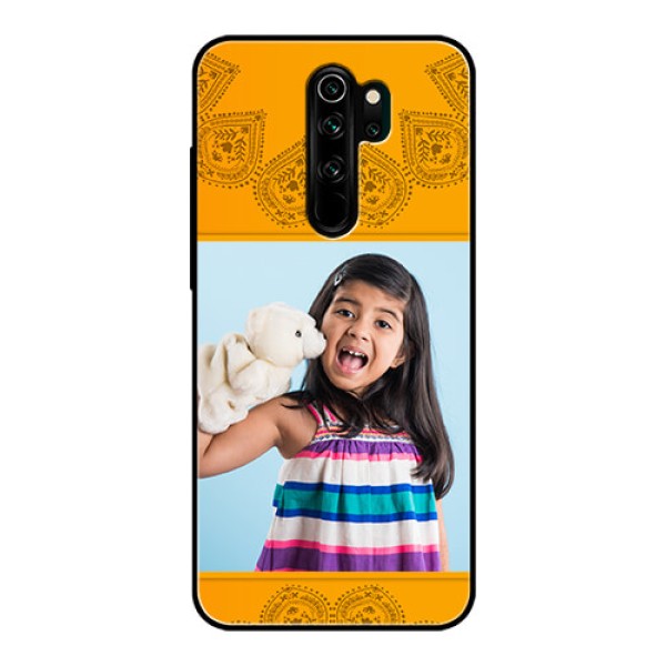 Redmi Note 8 Pro Personalized Glass Phone Case  - Photo Wedding Design 