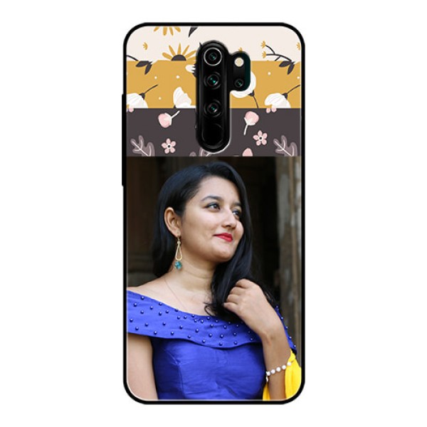 Redmi Note 8 Pro Custom Glass Phone Case  - Stylish Floral Design