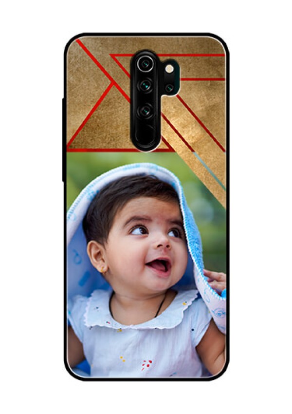 Redmi Note 8 Pro Personalized Glass Phone Case  - Gradient Abstract Texture Design