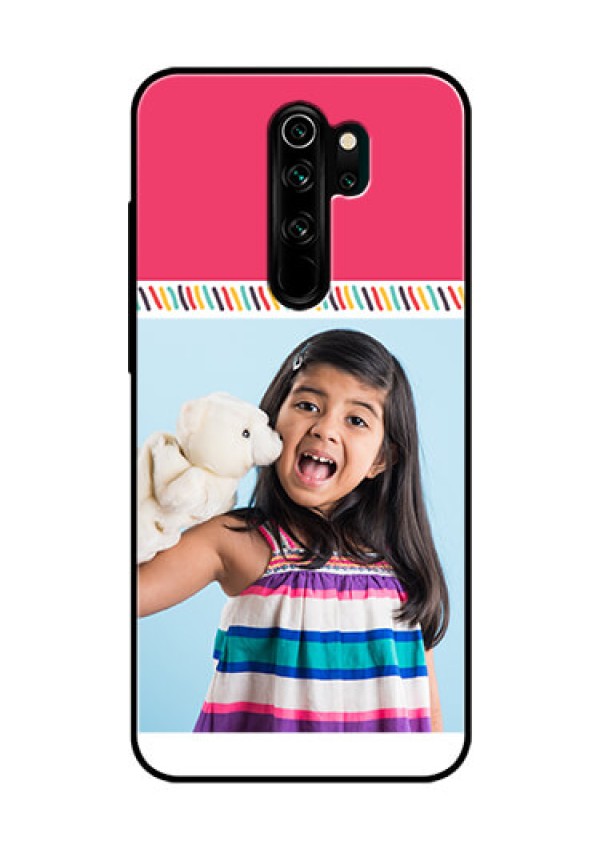 Redmi Note 8 Pro Personalized Glass Phone Case  - Line art design