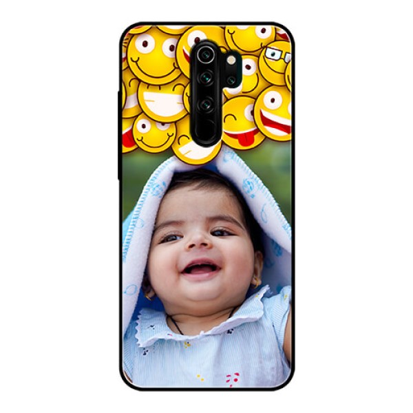 Redmi Note 8 Pro Custom Glass Mobile Case - with Smiley Emoji Design Redmi Note 8 Pro Custom Glass Mobile Case - with Smiley Emoji Design