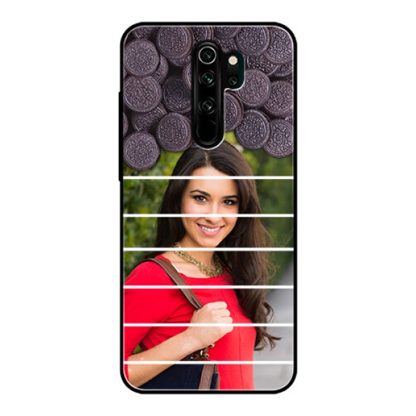 Redmi Note 8 Pro Custom Glass Phone Case - with Oreo Biscuit Design Redmi Note 8 Pro Custom Glass Phone Case - with Oreo Biscuit Design