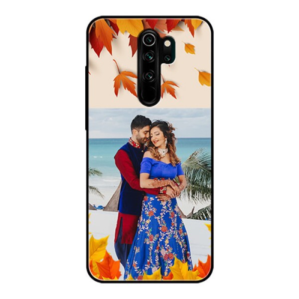 Redmi Note 8 Pro Photo Printing on Glass Case - Autumn Maple Leaves Design Redmi Note 8 Pro Photo Printing on Glass Case - Autumn Maple Leaves Design