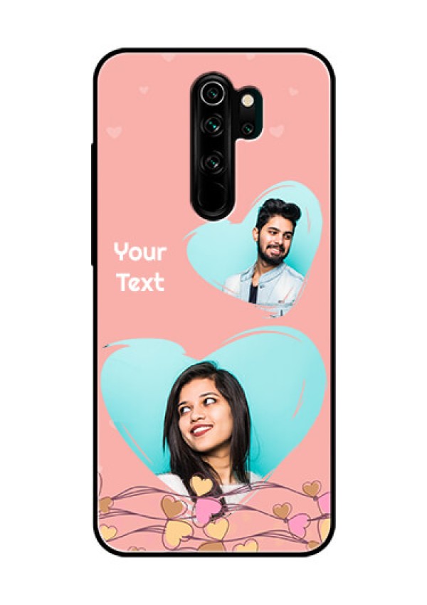 Redmi Note 8 Pro Custom Glass Mobile Case  - Love Doodle Design