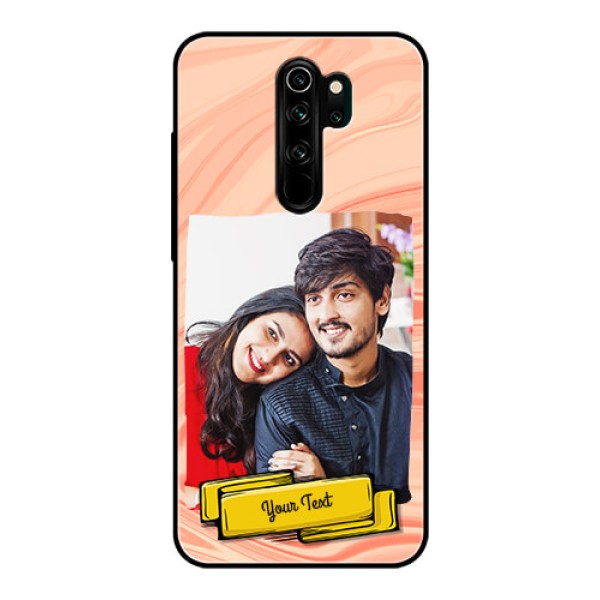 Redmi Note 8 Pro Personalized Glass Phone Case - Marble Texture Design Redmi Note 8 Pro Personalized Glass Phone Case - Marble Texture Design