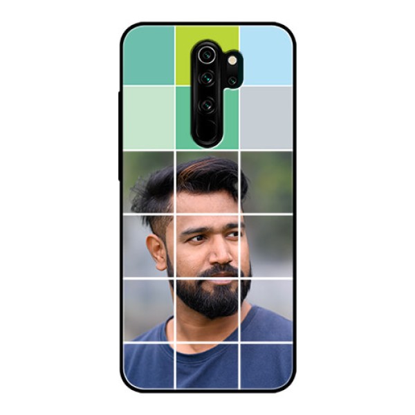 Redmi Note 8 Pro Photo Printing on Glass Case - with white box pattern Redmi Note 8 Pro Photo Printing on Glass Case - with white box pattern