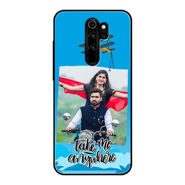 Redmi Note 8 Pro Custom Glass Mobile Case  - Traveller Design 