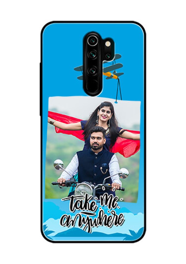 Redmi Note 8 Pro Custom Glass Mobile Case  - Traveller Design 