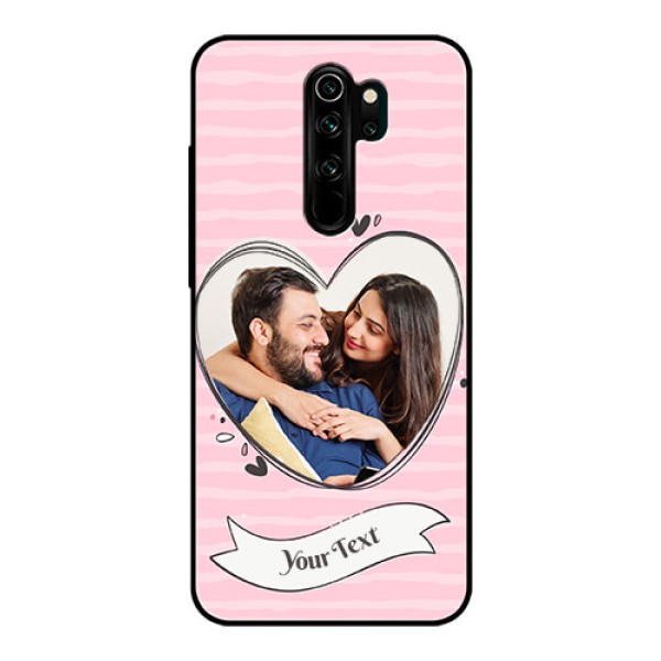 Redmi Note 8 Pro Custom Glass Phone Case  - Vintage Heart Design