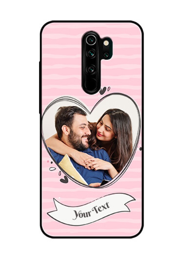 Redmi Note 8 Pro Custom Glass Phone Case  - Vintage Heart Design
