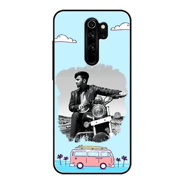 Redmi Note 8 Pro Photo Printing on Glass Case  - Travel & Adventure Design