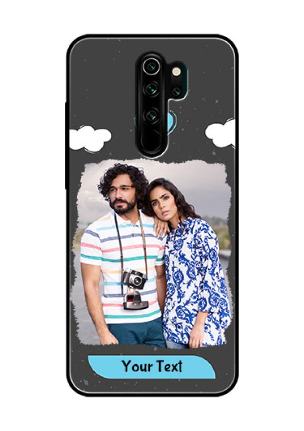 Redmi Note 8 Pro Custom Glass Phone Case  - Splashes with love doodles Design