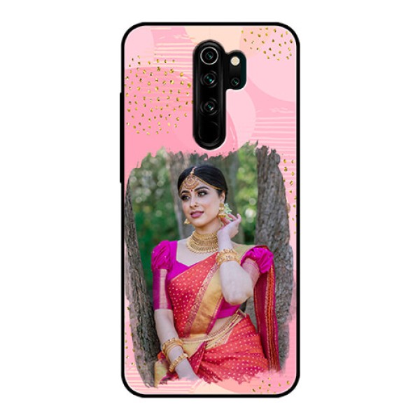 Redmi Note 8 Pro Personalized Glass Phone Case - Gold Glitter Splash Design Redmi Note 8 Pro Personalized Glass Phone Case - Gold Glitter Splash Design