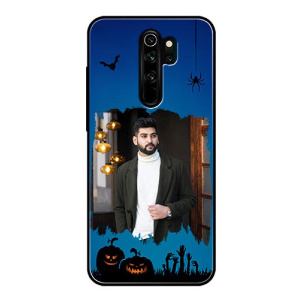Redmi Note 8 Pro Photo Printing on Glass Case - with pro Halloween design Redmi Note 8 Pro Photo Printing on Glass Case - with pro Halloween design