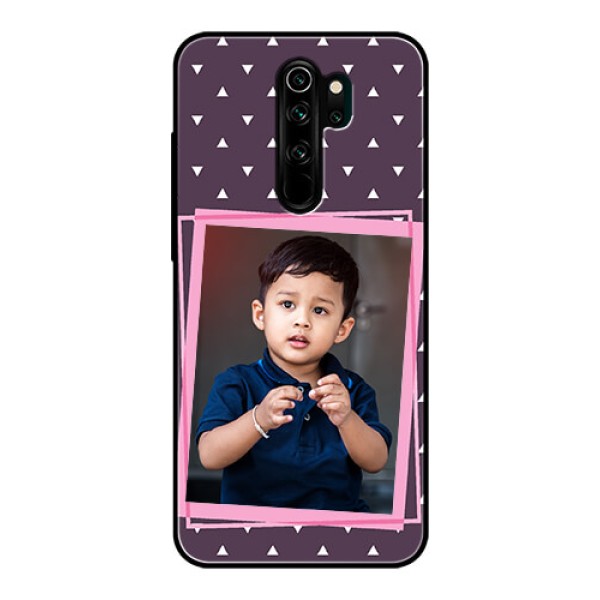Redmi Note 8 Pro Custom Glass Mobile Case - Triangle Pattern Dotted Design Redmi Note 8 Pro Custom Glass Mobile Case - Triangle Pattern Dotted Design
