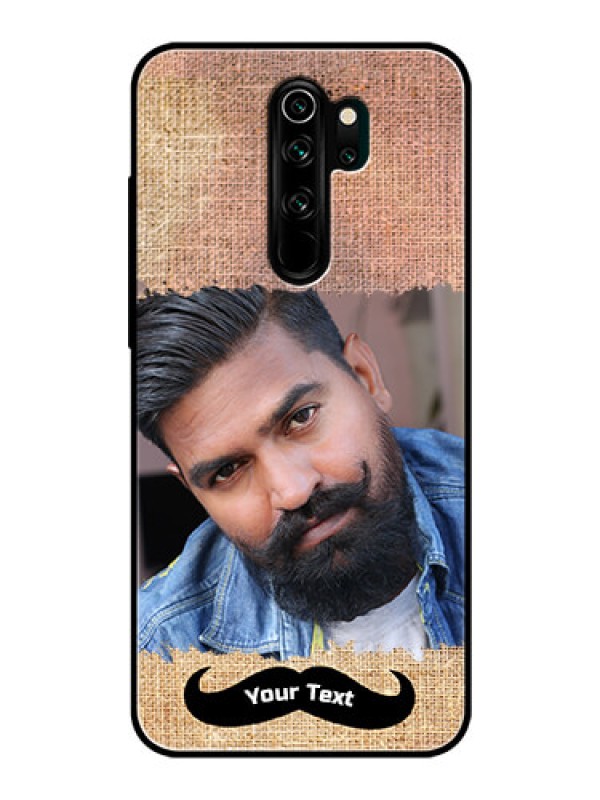 Custom Redmi Note 8 Pro Personalized Glass Phone Case  - with Texture Design