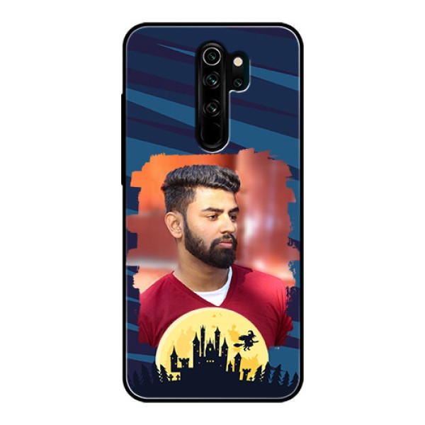 Redmi Note 8 Pro Photo Printing on Glass Case - Halloween Witch Design Redmi Note 8 Pro Photo Printing on Glass Case - Halloween Witch Design