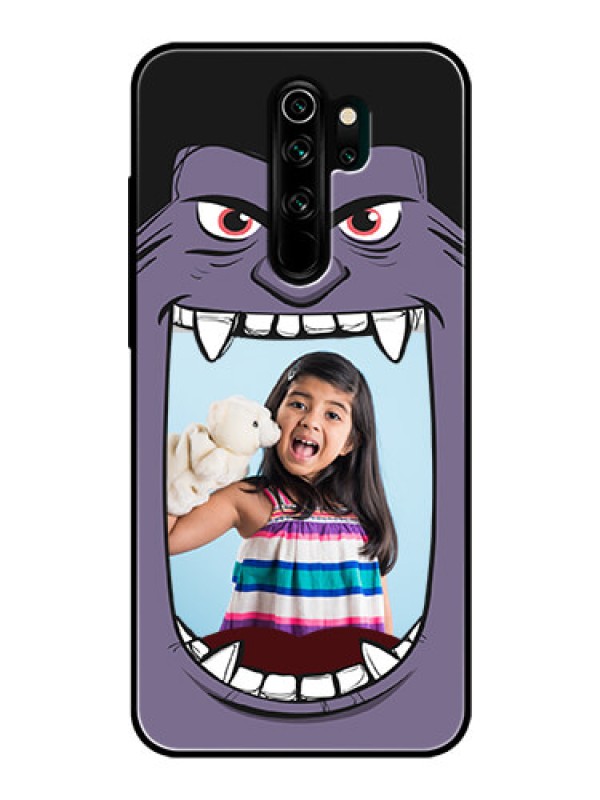 Custom Redmi Note 8 Pro Custom Glass Phone Case  - Angry Monster Design