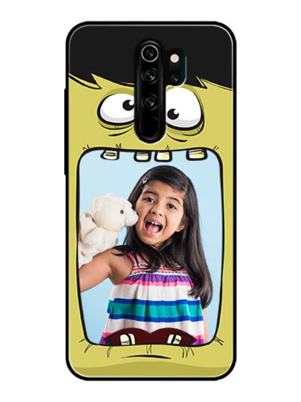 Custom Redmi Note 8 Pro Personalized Glass Phone Case  - Cartoon monster back case Design