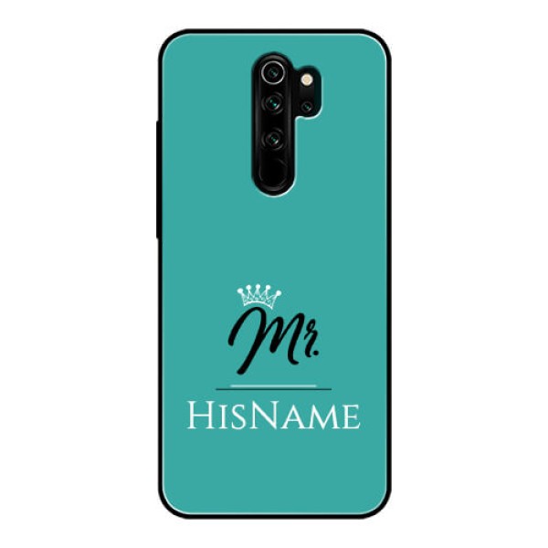 Redmi Note 8 Pro Custom Glass Phone Case Mr with Name