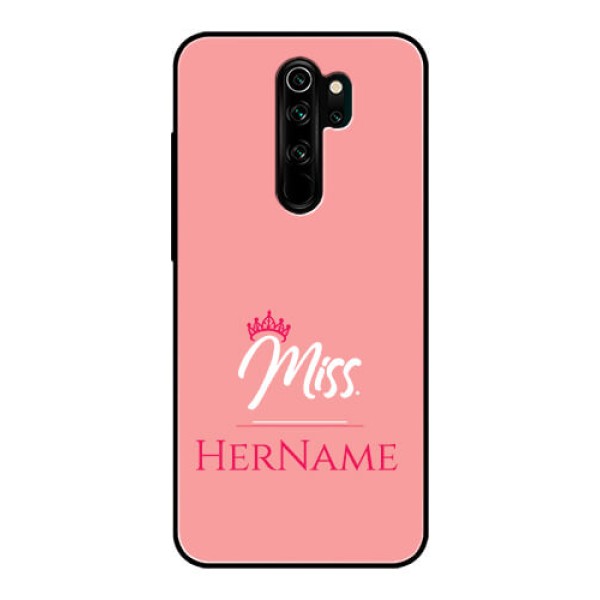 Redmi Note 8 Pro Custom Glass Phone Case Mrs with Name