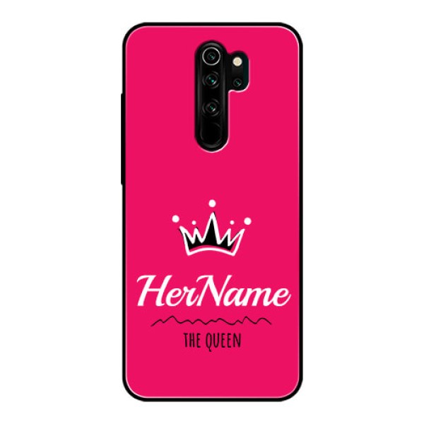 Redmi Note 8 Pro Glass Phone Case Queen with Name Redmi Note 8 Pro Glass Phone Case Queen with Name