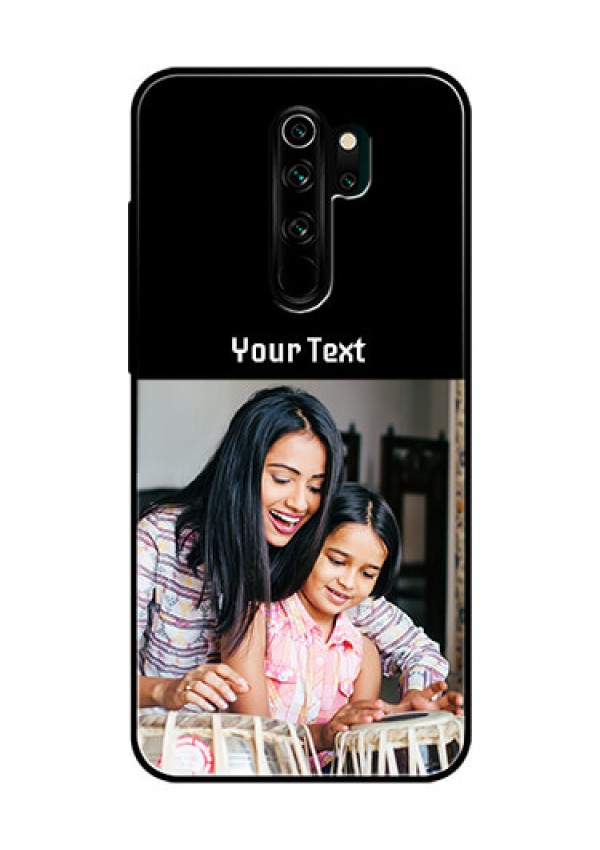 Redmi Note 8 Pro Photo with Name on Glass Phone Case