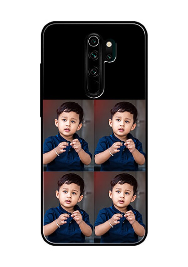 Redmi Note 8 Pro 4 Image Holder on Glass Mobile Cover