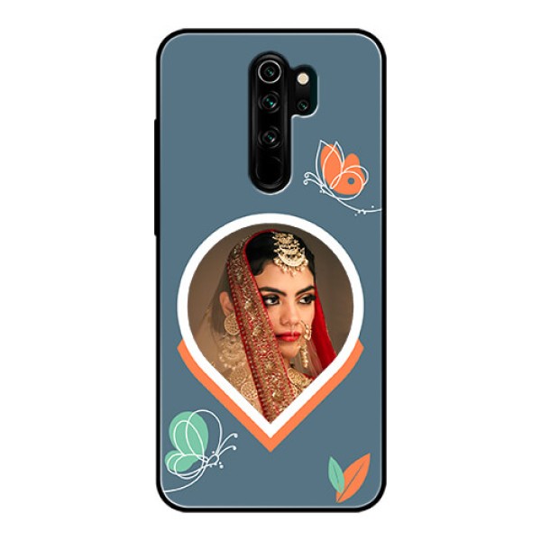 Xiaomi Redmi Note 8 Pro Custom Glass Mobile Case - Droplet Butterflies Design Xiaomi Redmi Note 8 Pro Custom Glass Mobile Case - Droplet Butterflies Design