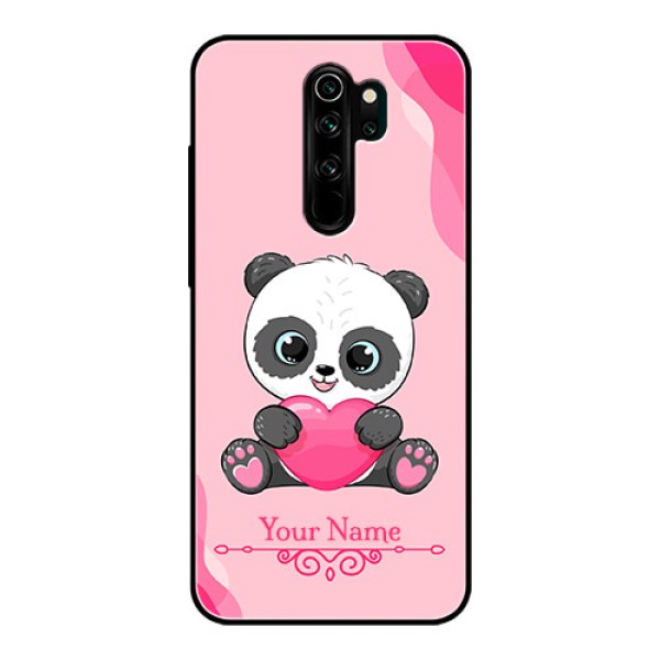 Xiaomi Redmi Note 8 Pro Custom Glass Mobile Case - Cute Panda Design