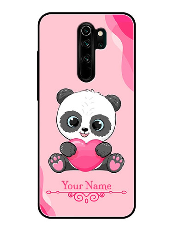 Custom Xiaomi Redmi Note 8 Pro Custom Glass Mobile Case - Cute Panda Design