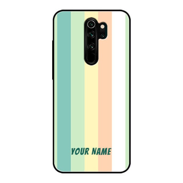 Xiaomi Redmi Note 8 Pro Photo Printing on Glass Case - Multi-colour Stripes Design