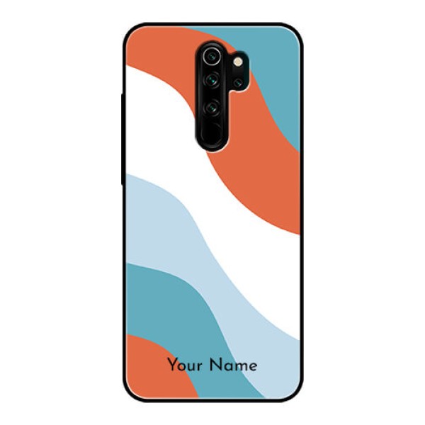 Xiaomi Redmi Note 8 Pro Custom Glass Mobile Case - coloured Waves Design Xiaomi Redmi Note 8 Pro Custom Glass Mobile Case - coloured Waves Design