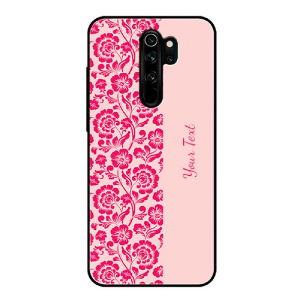 Xiaomi Redmi Note 8 Pro Custom Glass Phone Case - Attractive Floral Pattern Design