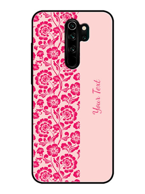 Custom Xiaomi Redmi Note 8 Pro Custom Glass Phone Case - Attractive Floral Pattern Design